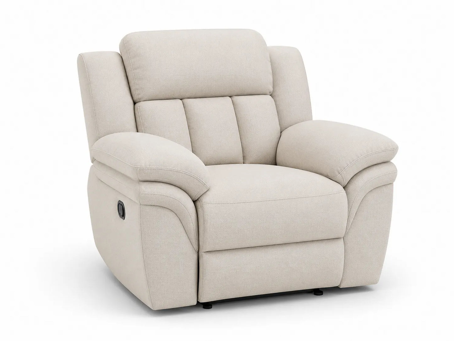 Poltrona reclinabile in tessuto beige